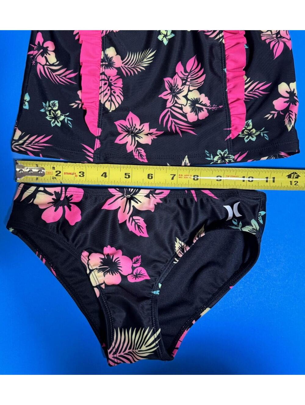 Hurley 2 Piece Tankini Bathing Suit Swimsuit Swimwear Girls Size S (6/6x) NWT - Picture 5 of 10